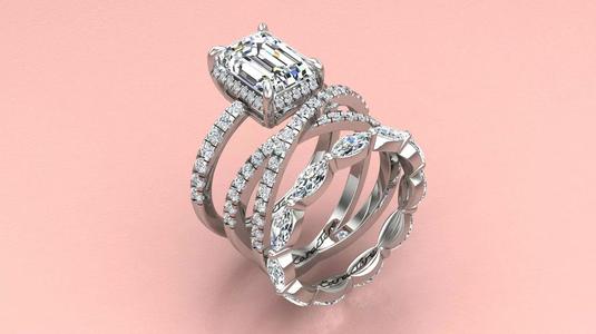 Collection Engagement Ring Twisted Ring Wedding Band