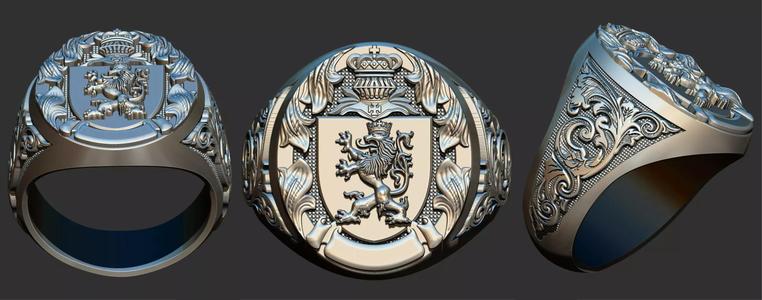 Coat of arms Lion Ring