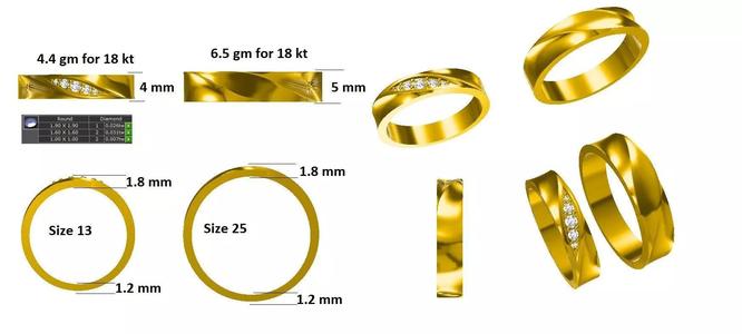 couple band ring for sale