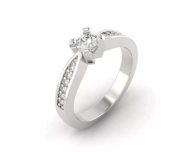 D-0882 diamond engagement ring gold