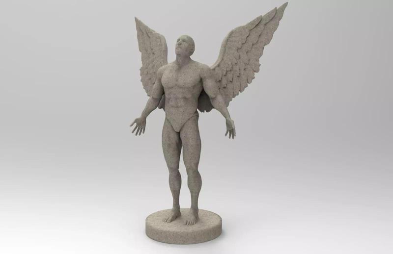 Angel statue of with wings