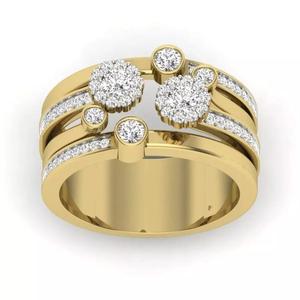 Solitaire Engagement Wedding Ring 3dm stl Render Detail