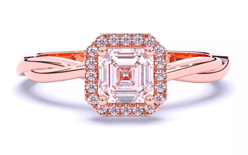 Solitaire Engagement ring 3dm stl renders details