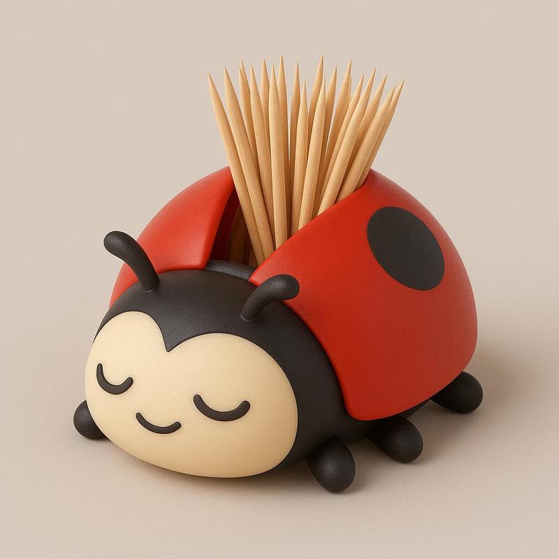 Ladybug Dreams – 3D Toothpick Holder