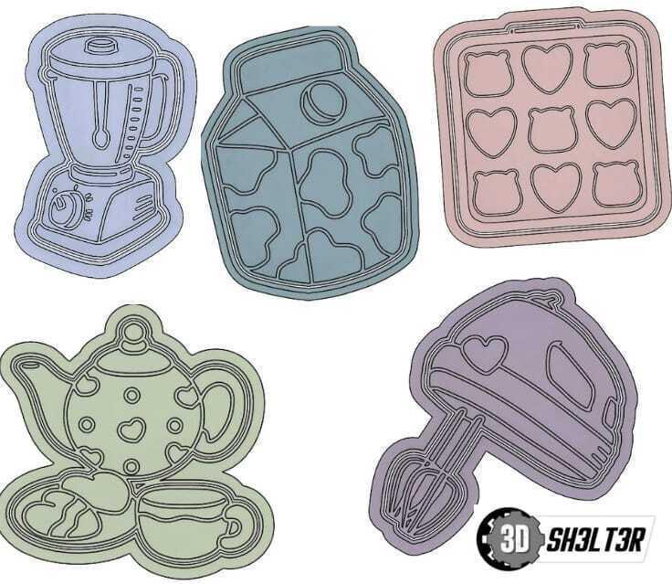 Cookie cutters, pastry chef, woman, pastry shop, utensils, KITCHEN