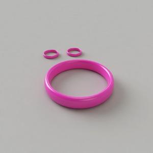 Bangle-Earrings ring with two rings