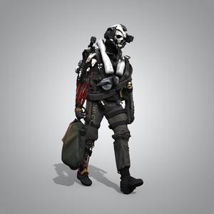 Cyberpunk soldier