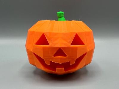 Low Poly Halloween Pumpkin