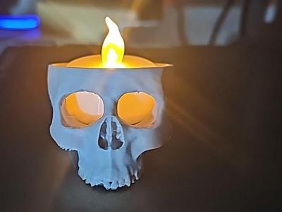 Skull Tealight Candle Holder – Gothic Remix