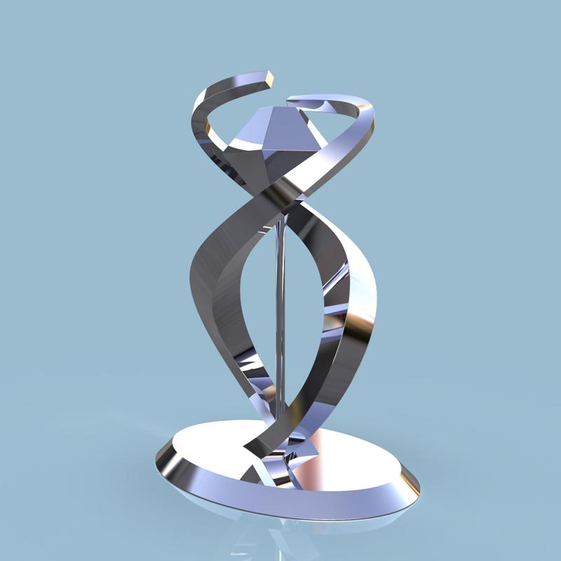 Metal Abstract Sculpture Project Dxf Files for laser cnc plasma , with welding instructions