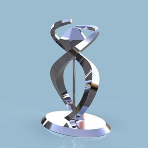 Metal Abstract Sculpture Project Dxf Files for laser cnc plasma , with welding instructions