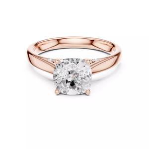 2CT Cushion Cut Diamond Engagement Wedding Ring 3DM STL Video