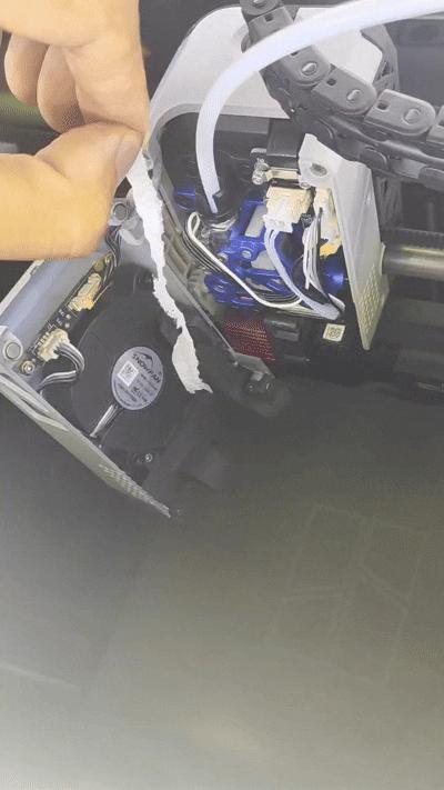 X/P extruder cooling 2.0 air duct