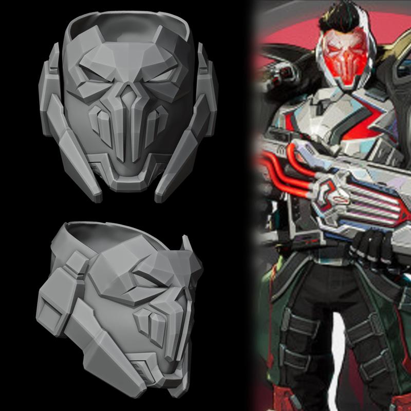Punisher 2099 - Mask - Marvel Rivals Cosplay Prop