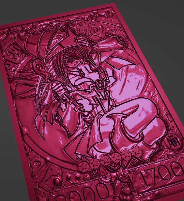 Dark Magician Girl Art-card-Yugioh