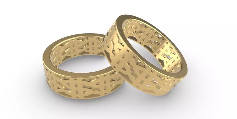 0294 Dollar Hollow Ring