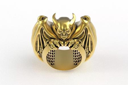 00037 Devil Hip Hop Ring