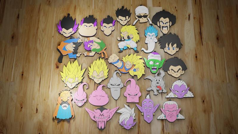 DRAGON BALL Z KEYCHAIN PACK (MAJIN BUU SAGA), 27 KEYCHAINS / KEYCHAIN (STL AND 3MF)