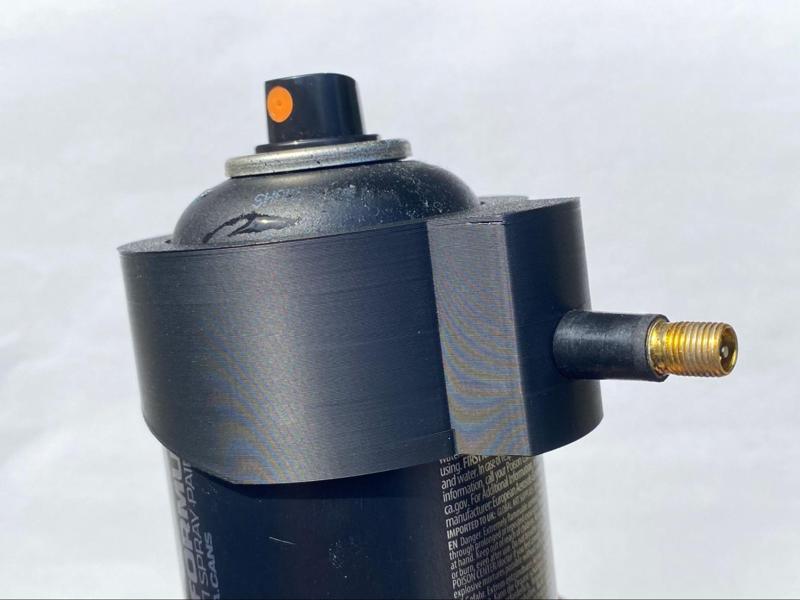 Spraycan valve adapter