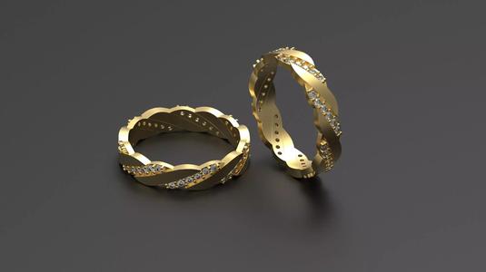Engagement ring 3d print model