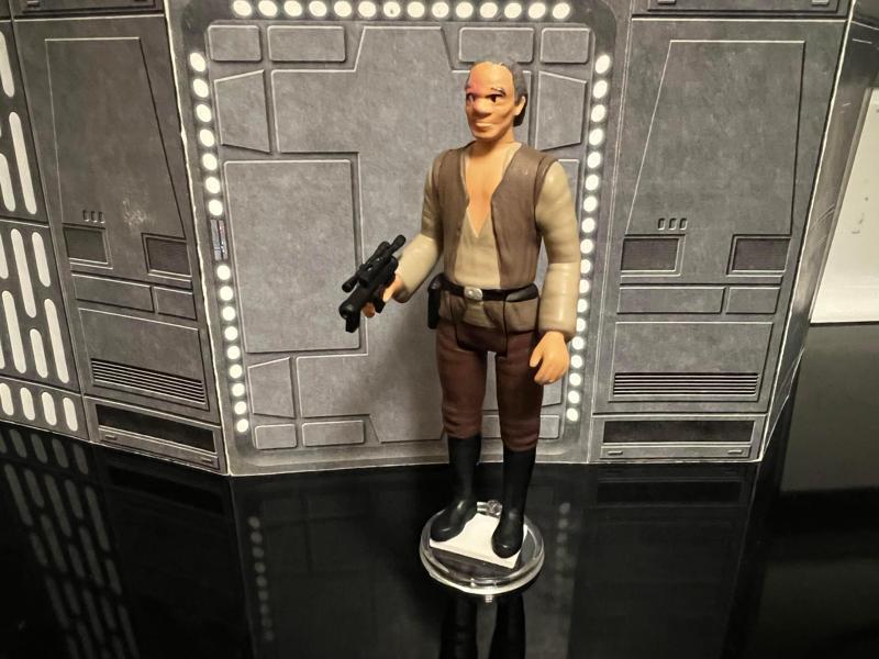 DR. EVAZAN CANTINA VILLIAN, VINTAGE STAR WARS CUSTOM ACTION FIGURE, KENNER 3.75", 6" CREATURE CANTINA ALIEN, 5 POA, 1/18, 1/6