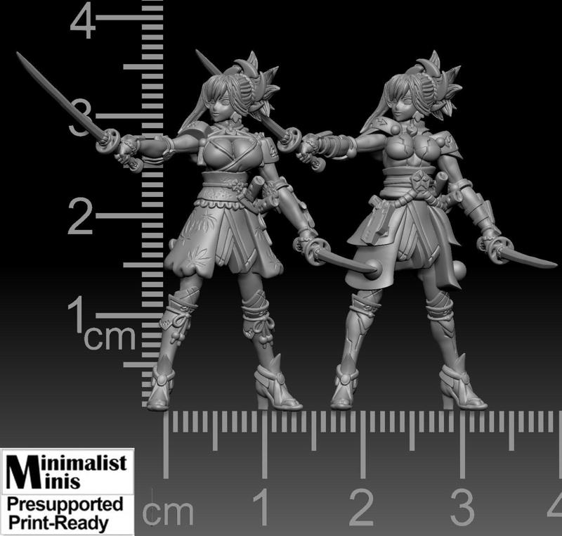 Anime Musashi fantasy and scifi warrior