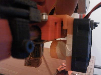 40 mm hotend fan duct and bracket