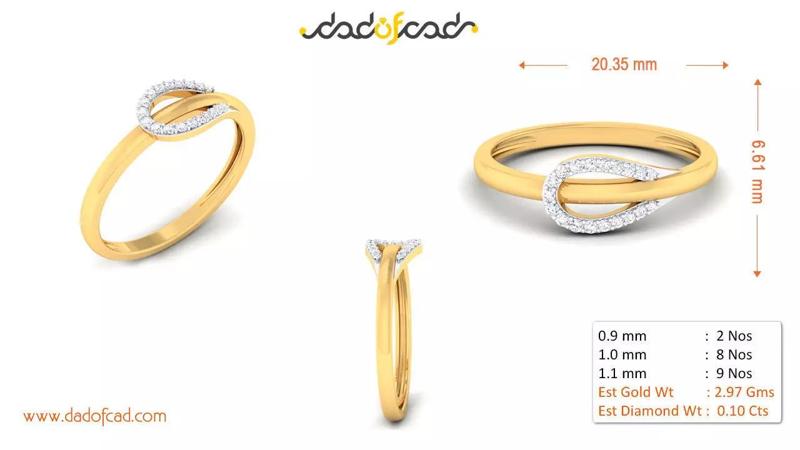 Exquisite Diamond Finger Ring