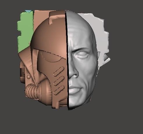 Space Marine Vs The rock - Wargames - Face off (change of face)