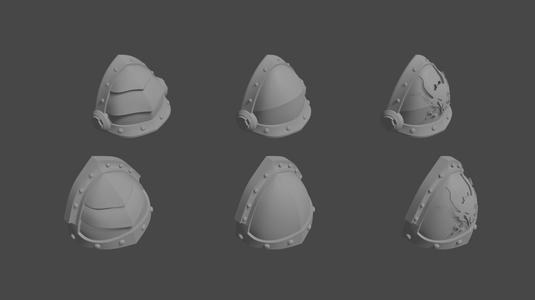 Space Knight Shoulder Pads