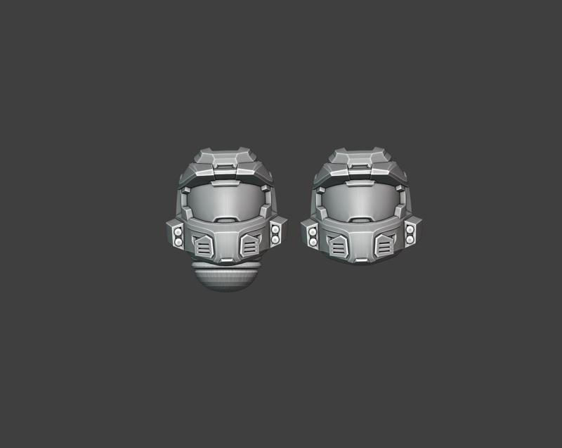 Halo Spartan MK5 Helmet Space Marine Compatible