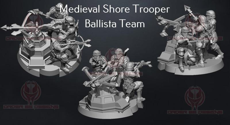 Medieval Shore Trooper Ballista Team - Legion Scale