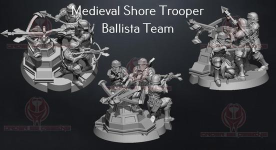 Medieval Shore Trooper Ballista Team - Legion Scale