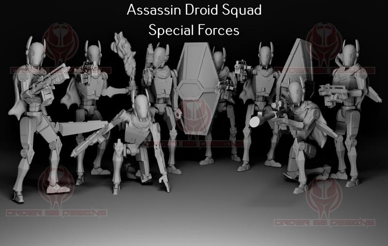 Assassin Droid Specialists Squad - Legion Scale