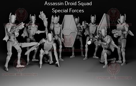 Assassin Droid Specialists Squad - Legion Scale