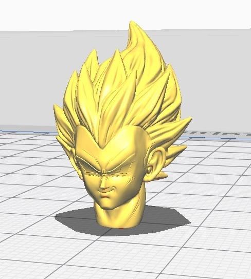 Vegeta Head 1/6 Custom - Hot Toys