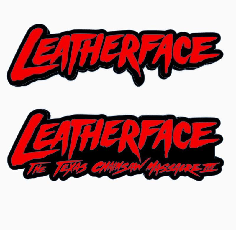LEATHERFACE (TEXAS CHAINSAW MASSACRE III) Logo Display by MANIACMANCAVE3D