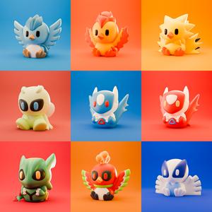 Pack of 9 Legendary Pokemon Tiny / Articuno, Zapdos, Latios, Rayquaza, Ho-oh and others