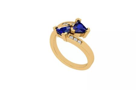 Solitair 2 Stone Ring