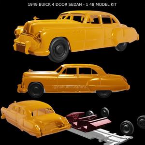1949 BUICK 4 DOOR SEDAN - 1 48 MODEL KIT
