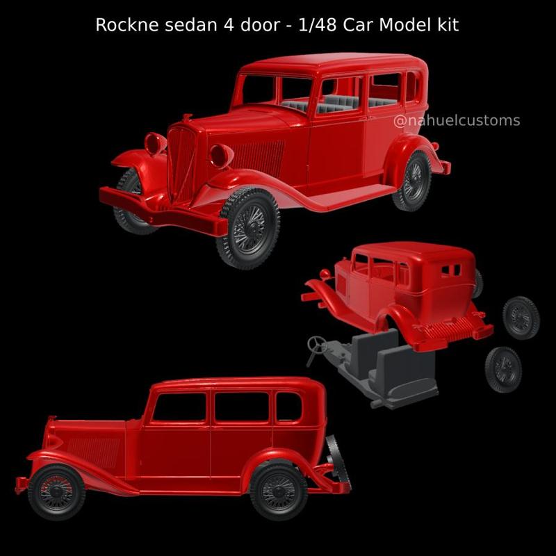 Rockne sedan 4 door - 1/48 Car Model kit
