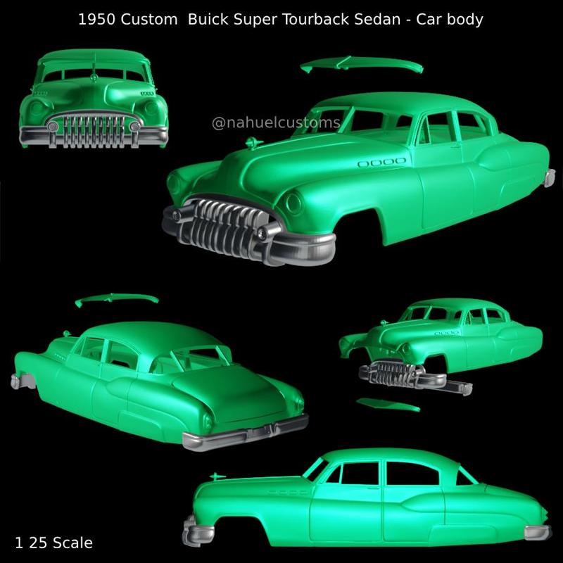 1950 Custom  Buick Super Tourback Sedan - Car body