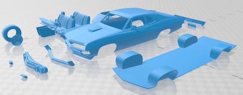 Falcon 429 Super Cobra 1970 Printable Car