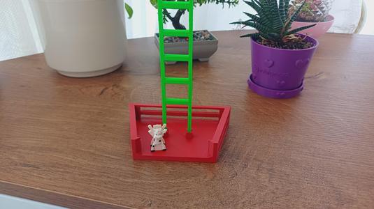 Super Acrobat Cow – Print-in-Place Acrobatics on Stairs | 3D Printable Cow STL
