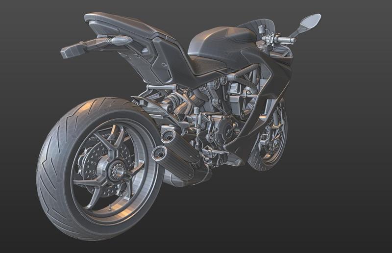 Motor Bike_Yamaha R-Series Inspired (RESIN PRINT)