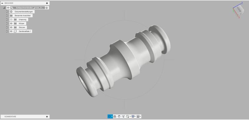 Gardena Profi System connector plug coupling
