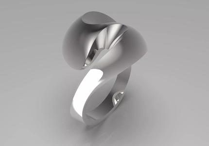 Modern wave design ring gr0003