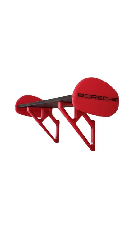 Porsche themed spoiler shelf
