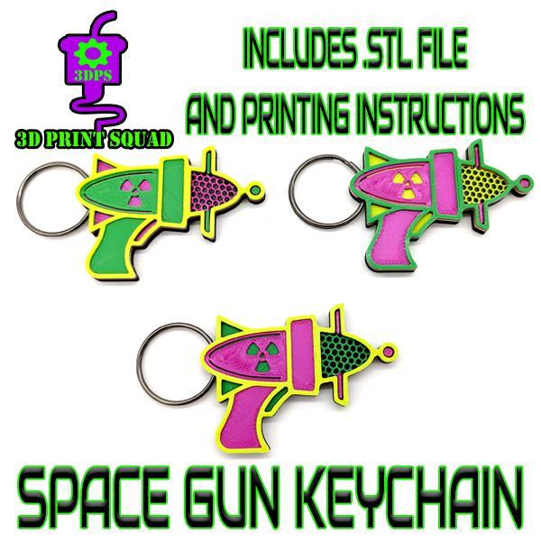 Space Gun Keychain
