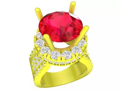 7354 korean style halo diamond women fashion ring